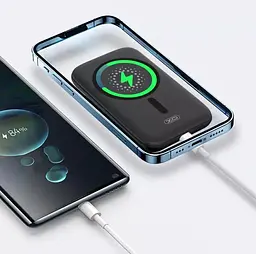 Зарядний пристрій Powerbank XO PR153 5000 mAh QI Magnetic - мініатюра 2