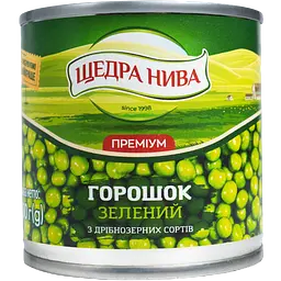 Набір: горошок зелений Щедра нива Преміум консервований 420 г + кукурудза цукрова консервована Щедра нива Суперсолодка 340 г + майонез Королівський смак Королевский 67% 300 г - мініатюра 2