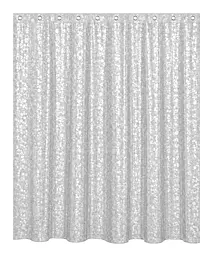 Шторка для ванної кімнати Spazio Shine Black 3D 180х180 із 12-ма кільцями