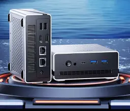Неттоп Chuwi UBox, White/Black, Ryzen 5 6600H (6x3.3-4.5 GHz), 16Gb Windows 11 Pro, кріплення VESA у комплекті (CWI604) - мініатюра 2