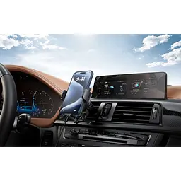 Автотримач XO WX041 Dual Arm Air Outlet 15W Wireless Charger Сірий - мініатюра 5