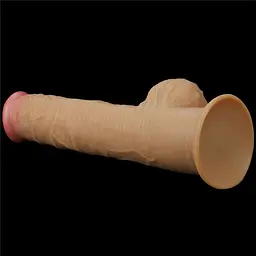Фалоімітатор Lovetoy Handle Cock 12.5'', 32.8 см (тілесний) - мініатюра 3