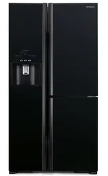 Холодильник Hitachi R-M700GP Side-by-Side льодогенератор Ш920xВ1775xГ765 584л A++ Чорний скло (R-M700GPUC2GBK)