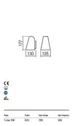 Бра вуличне ALVAR AP GU10 1X35W IP44 DB (5.1.1) Redo 9530 - мініатюра 3