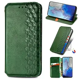 Чохол-книжка GETMAN Cubic Cover Case для Xiaomi Redmi 9A / 9AT (Green) [52801] - мініатюра 2