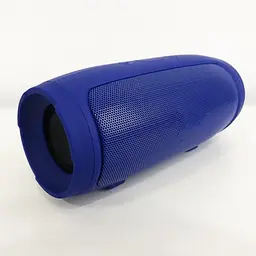 Портативна акумуляторна Bluetooth колонка бездротова 16см переносна акустика бумбокс USB MP3 UKC Charge Mini E3 синій - мініатюра 5