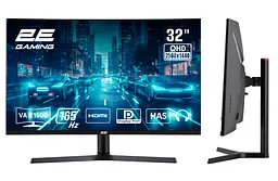 Монітор 2E Gaming 31.5" G3223B 2xHDMI DP VA 2560x1440 165Hz 1ms CURVED FreeSync HAS teh0014228 - мініатюра 2