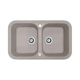 Кухонна мийка Adamant TWINS terra 765x470x190 мм, 2 повнорозмірні чаші 76,5 см