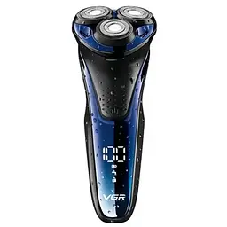 Електробритва акумуляторна VGR V-306 LCD IPX7 роторна з триммером - мініатюра 4