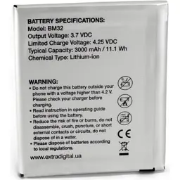 Акумуляторна батарея Extradigital Xiaomi Mi4 (BM32) 3000 mAh (BMX6446) - мініатюра 2