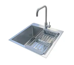 Комплект мийка та змішувач Romzha Arta U-450 B RO47791, Нержавіюча сталь