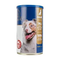 Вологий корм для собак Premium Pet м'ясні шматочки асорті в соусі 1.24 кг