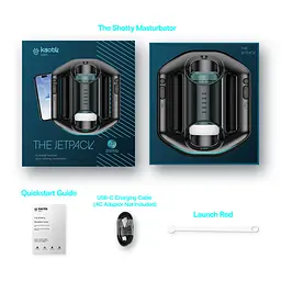 Смарт-мастурбатор Kaotik Labs The Jetpack, режим edging, дуже потужний, імітація фрикцій - мініатюра 7
