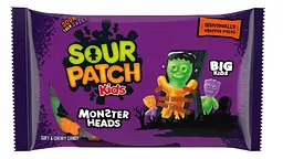 Жувальні цукерки Sour Patch Kids Candy Halloween Monster Heads 283г