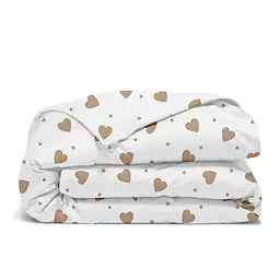 Дитяча постільна білизна в ліжечко BEIGE HEARTS COSAS (4822052399743) - мініатюра 3