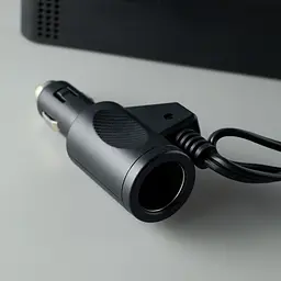 Інвертор автомобільний 12 - 220в - DC XC-37 (розетки 2xEU + 2USB + PD ) 200W чорний - мініатюра 4
