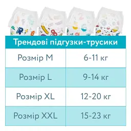 Підгузки Offspring Трусики Fun Figures розмір L 9-14 кг 36 шт (DP-OI-FAP-L36P-FFG) - мініатюра 12
