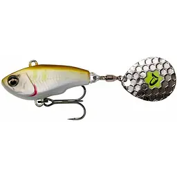Тейл-спінер Savage Gear Fat Tail Spin 65mm 16.0g Сірий/Жовтий (1013-1854.11.71)