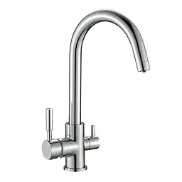 Змішувач для кухні на дві води Mixxus Premium Mafin 021 MI5930 Хром
