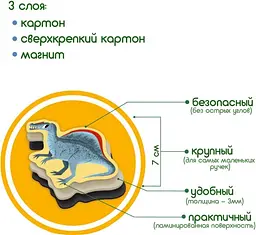 Набір магнітів Magdum "Великі Динозаври" ML4031-06 EN - мініатюра 4