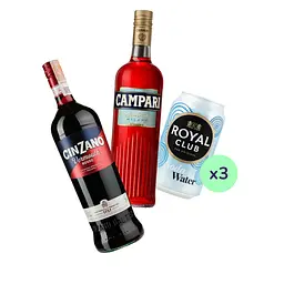 Коктейль Americano (набір інгредієнтів) х19 на основі Cinzano Rosso - мініатюра 2