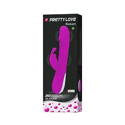 Вібратор-кролик Pretty Love Robert 21 см фіолетовий - мініатюра 10