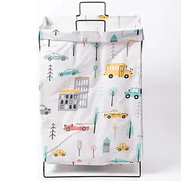 Кошик для білизни Yiwu на підставці HP-41-3 м'який 36x30x55 см, 50 л, текстиль/метал