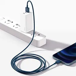 Кабель Baseus Superior Series Fast Charging Cable USB to Lightning 2.4A 1m CALYS-A03 Blue - мініатюра 3