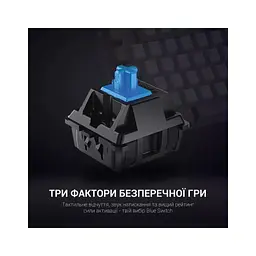 Клавіатура GamePro MK100B Blue Switch LED USB Black (MK100B) - мініатюра 5