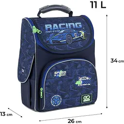 Рюкзак GoPack Education каркасний 5001S-6 Racing (GO25-5001S-6) - мініатюра 3