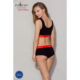 Спортивний топ на широких бретелях Passion PS003 TOP S, black - мініатюра 7