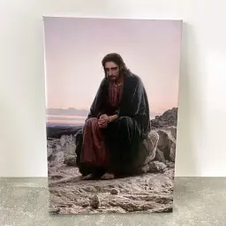 Інтер'єрна картина Христос у пустелі, Іван Крамськой, Ivan Kramskoy, Christ in the Wilderness, християнський живопис, 60×45 см (id6671) - мініатюра 5