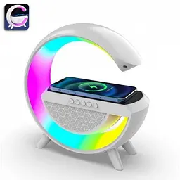 Розумна настільна лампа нічник з Bluetooth колонкою білий світильник для спальні BT-2301 - мініатюра 3
