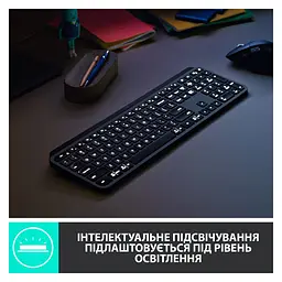 Клавіатура Logitech MX Master Keys for Business Graphite US (920-010251) - мініатюра 11