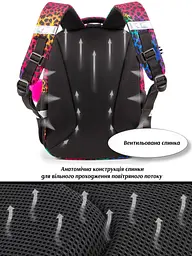 Рюкзак шкільний з ортопедичною спинкою для дівчинки School Standard 38х30х18 см для молодших класів з Тигром (150-33) - мініатюра 6