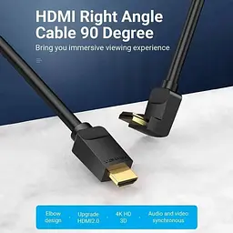 Кабель Vention HDMI-HDMI V 2.0 3 м (AARBI) - мініатюра 3