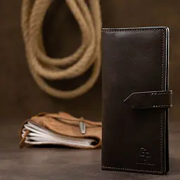 Чоловіче шкіряне портмоне GRANDE PELLE 9х18х1 см acs0018641 - мініатюра 7