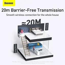 Bluetooth-адаптер Baseus Bluetooth Wireless Adapter BA04 Black (ZJBA000001) - мініатюра 9