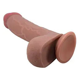 Фалоімітатор Pretty Love Sliding Skin 9.2'' 23.4 см коричневий - мініатюра 6