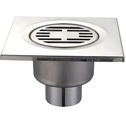 Душовий трап із нержавіючої сталі Mixxus Drain-03-15x15-180 пряме відведення MI3422