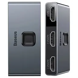 Перехідник HUB Baseus Matrix HDMI Splitter (CAHUB-BC0G) Space Gray - мініатюра 3