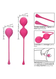 Набір вагінальних кульок Tighten Tone Kegel Training, 2шт., рожевий - мініатюра 7