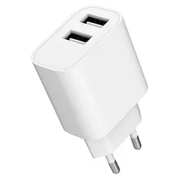 Сітчасте зарядне пристрій Gembird (2USBх2.4A 12W) Білий (TA-UC-2A12-01) - мініатюра 3