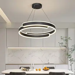 Стильна підвісна LED-люстра Art 2461/500+500BK - мініатюра 3