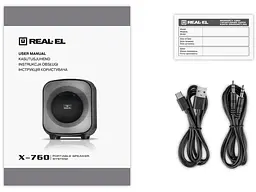 Портативна колонка REAL-EL X-760 Black (EL121600029) - мініатюра 12
