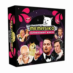 Карткова гра "Memasiko. Нерафіновані жарти" PlayRoom PLR-0024 карти мемів та ситуацій