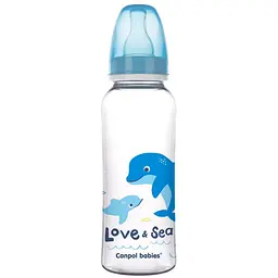 Пляшечка Canpol babies PP Love & Sea 250 мл блакитна (59/400_blu)
