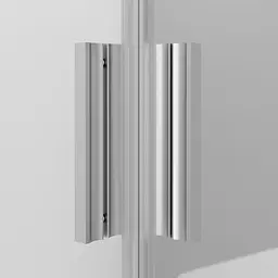 Душова кабіна Am.Pm Gem Square Slide 90x90 см без піддону хром матовий W90UG-403-090MT, Хром матовий, Універсальна, прозрачний, хром матовий - мініатюра 6