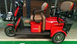 Електроскутер Триколісний 4-місний Crosser TR-4 VAGON (1000W, 72V,24Ah) Червоний - мініатюра 2