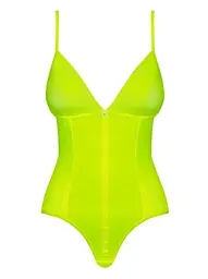 Боді Obsessive Neonia S/M жовтий - мініатюра 5